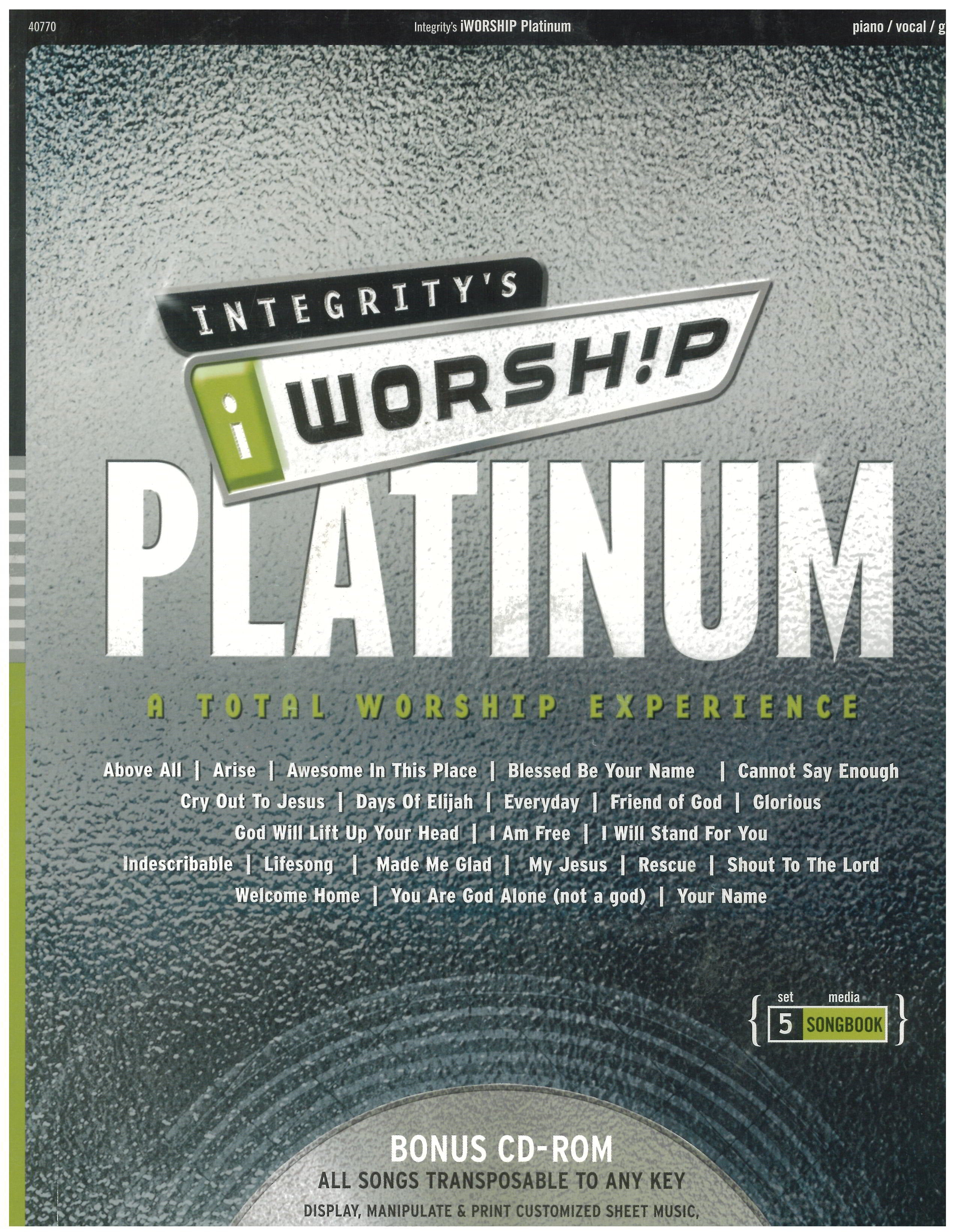 Integritys IWorship Platinum Songbook