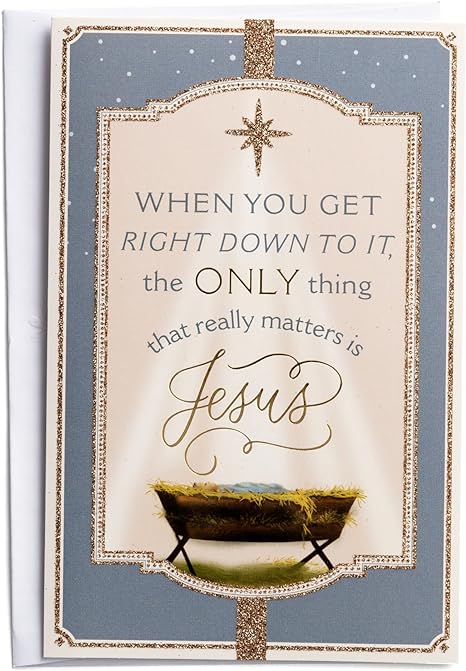 DaySpring - The Only Thing That Really Matters is Jesus - 18 Boxed Christmas Cards & Envelopes (J6347), Multi 81983746161
