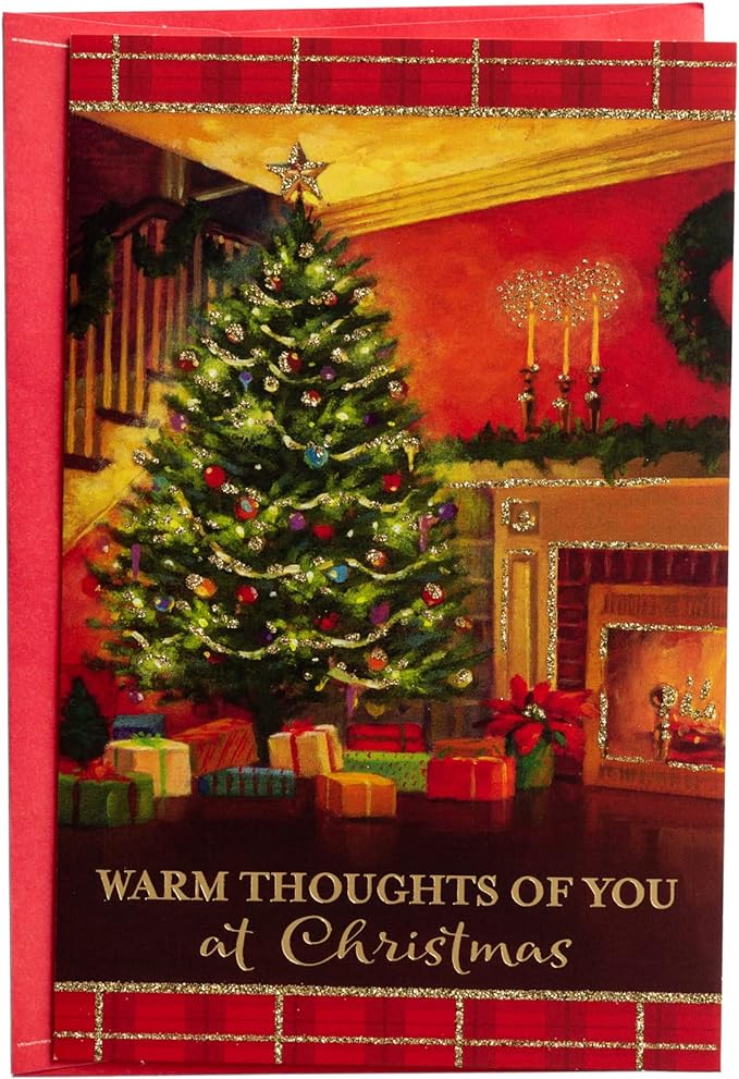 DaySpring - Warm Thoughts of You at Christmas - Inspirational Christmas Cards - 18 Boxed Cards and Envelopes, KJV (J6349), Red 81983746185