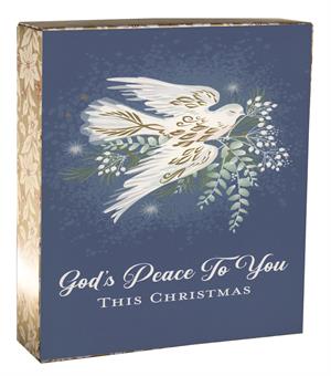DaySpring - God's Peace to You This Christmas - Inspirational Christmas Cards - 18 Boxed Cards and Envelopes, KJV (J6350), Blue 81983746192