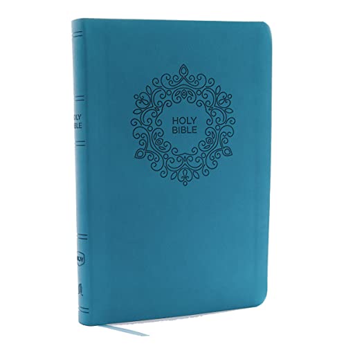 NKJV Value Thinline Bible Large Print Leathersoft Blue Red Letter Edition Comfort Print 9780718075651