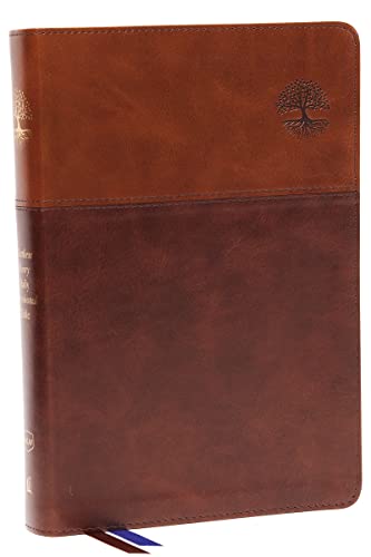 NKJV Matthew Henry Daily Devotional Bible, Leathersoft, Brown, Red Letter, Thumb Indexed, Comfort Print 9780785246671