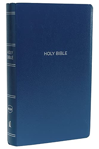 NKJV Gift & Award Bible Leather-Look Blue Red Letter Edition Comfort Print 9780718075156