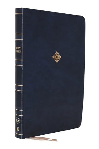 NKJV Reference Bible, Center-Column Giant Print, Leathersoft, Blue, Red Letter, Comfort Print 9780785238409
