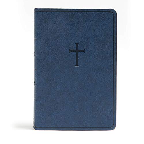 CSB Everyday Study Bible Navy Cross LeatherTouch 9781430070481