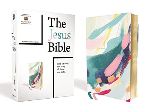 NIV The Jesus Bible Artist Edition Leathersoft Multi-color/Teal Comfort Print 9780310454465