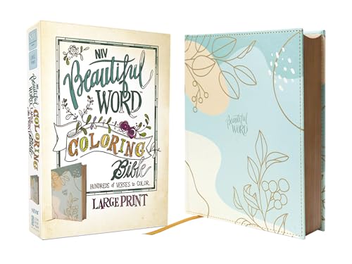 NIV Beautiful Word Coloring Bible, Large Print, Leathersoft over Board, Teal 9780310467069
