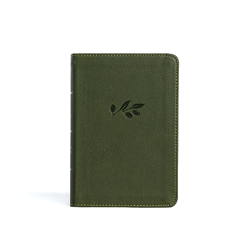 NASB Large Print Compact Reference Bible, Olive Leathertouch 9781087765716