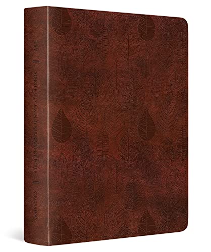 ESV Single Column Journaling Bible (TruTone Chestnut Leaves Design)
