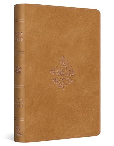 ESV Compact Bible (TruTone, Nubuck Caramel, Wildflower Design) 9781433595615