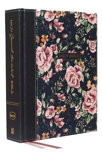 NKJV Journal the Word Bible Cloth over Board Gray Floral Red Letter Edition Comfort Print 9780785218425