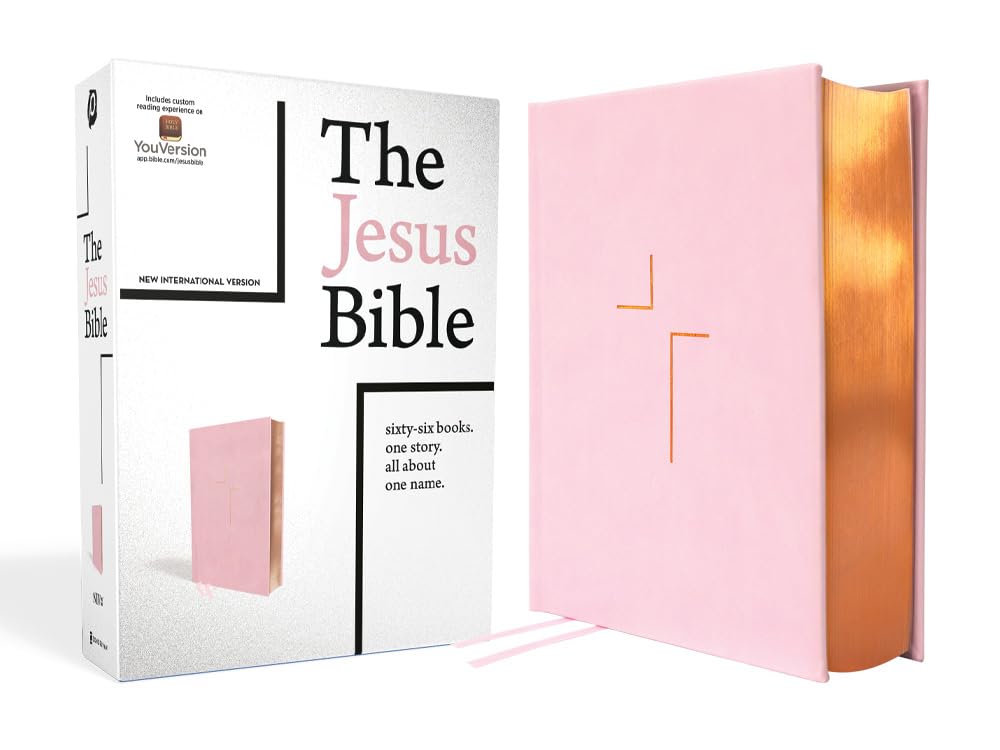 NIV Edition The Jesus Bible Leathersoft over Board Pink Comfort Print 9780310450788