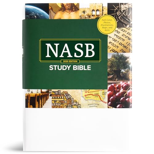 NASB Study Bible, Hardcover, Full-Color, Red Letter, Study Notes and Commentary, Illustrations, Book Introductions, Articles, Word Studies, Outlines, Timelines, Maps 9798384506706