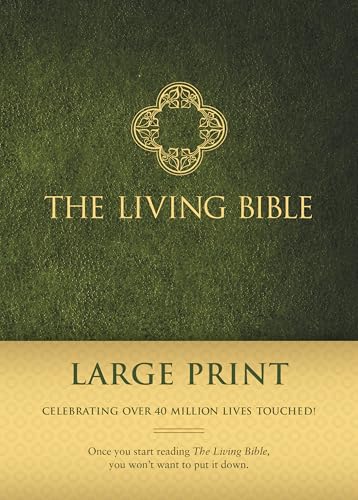 Living Bible Large Print Edition (Hardcover, Green) 9781414378572