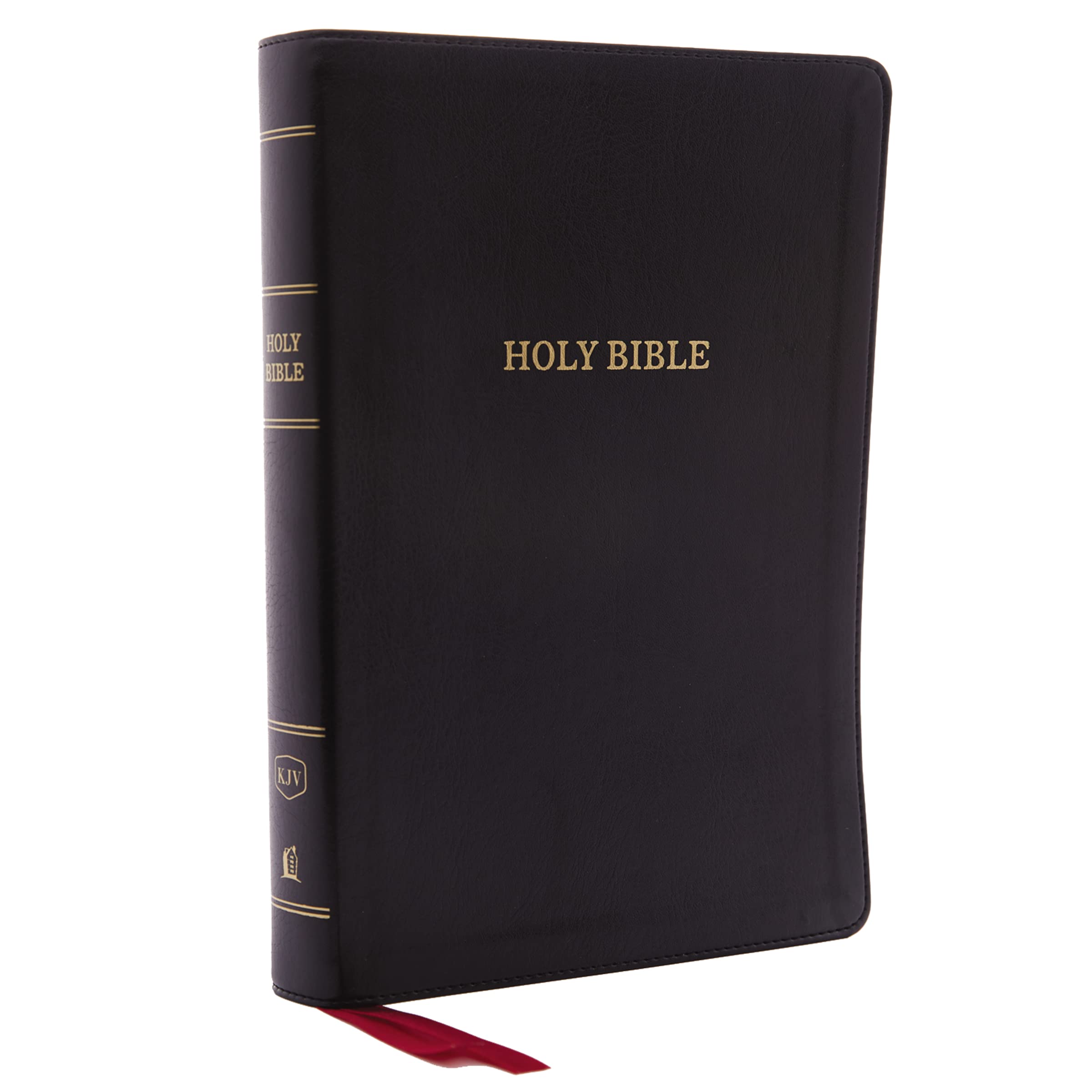 KJV Deluxe Reference Bible Center-Column Giant Print Leathersoft Black Red Letter Edition Comfort Print 9780785215417