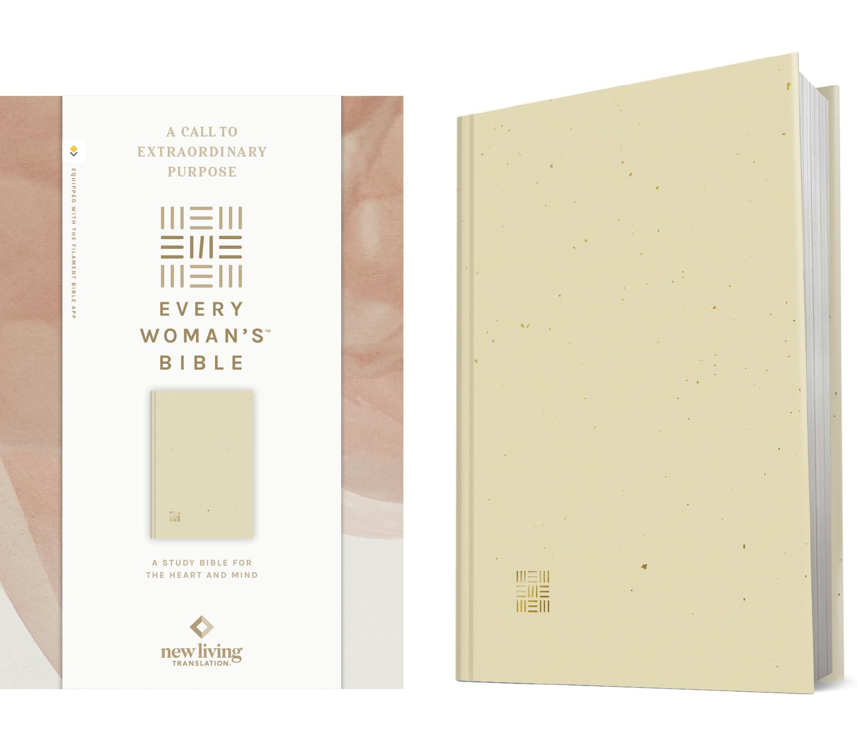 NLT Every Woman's Bible (Hardcover, Gold Dust, Red Letter, Filament Enabled) 9781496452993