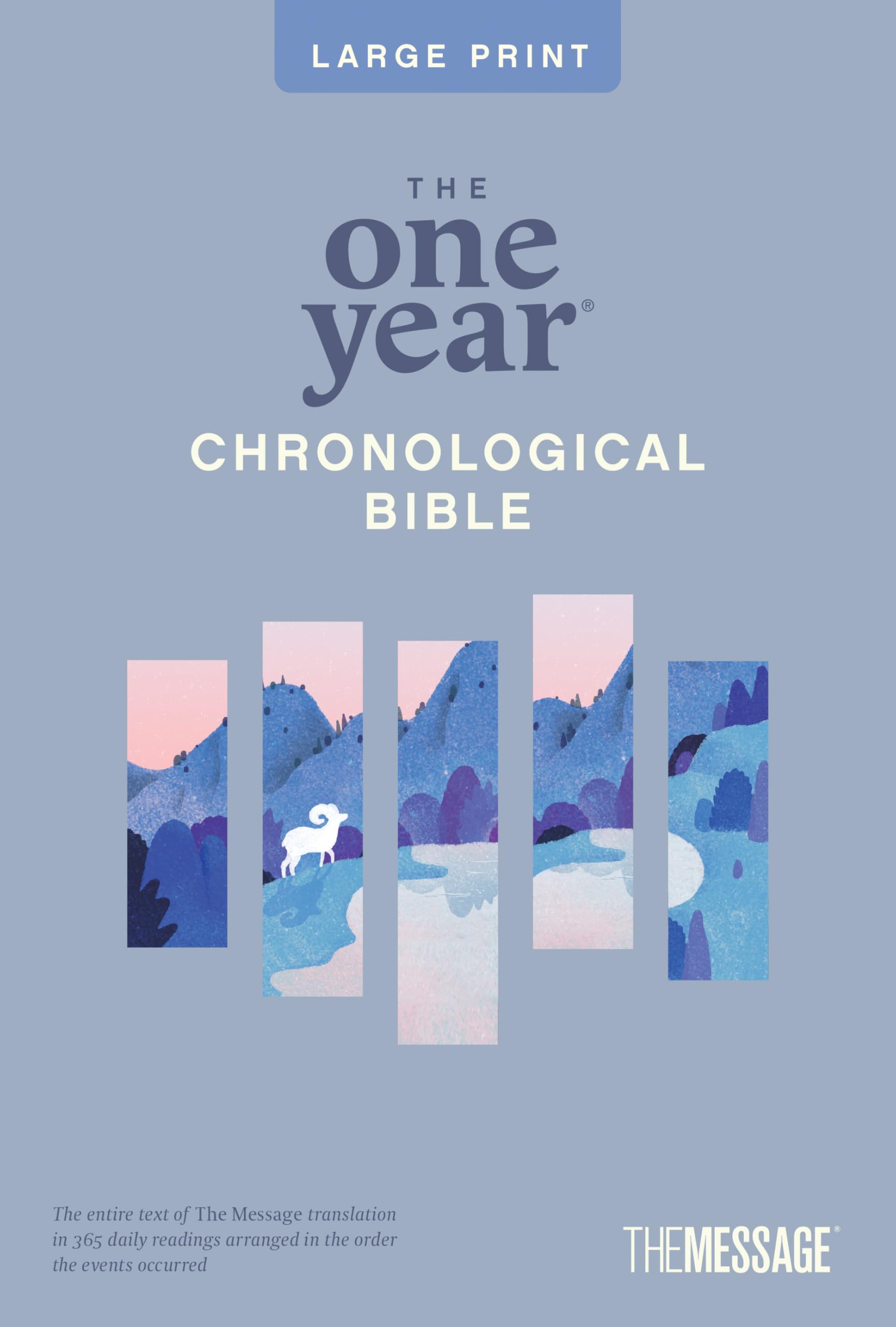 The Message One Year Chronological Bible, Large Print Thinline Edition (Softcover) 9781641588317