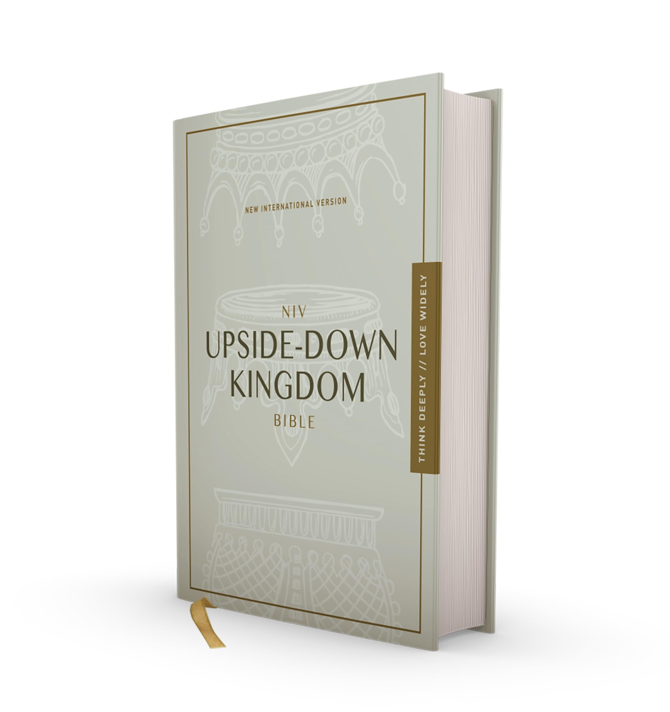 NIV Upside-Down Kingdom Bible, Hardcover, Gray, Comfort Print 9780310454847