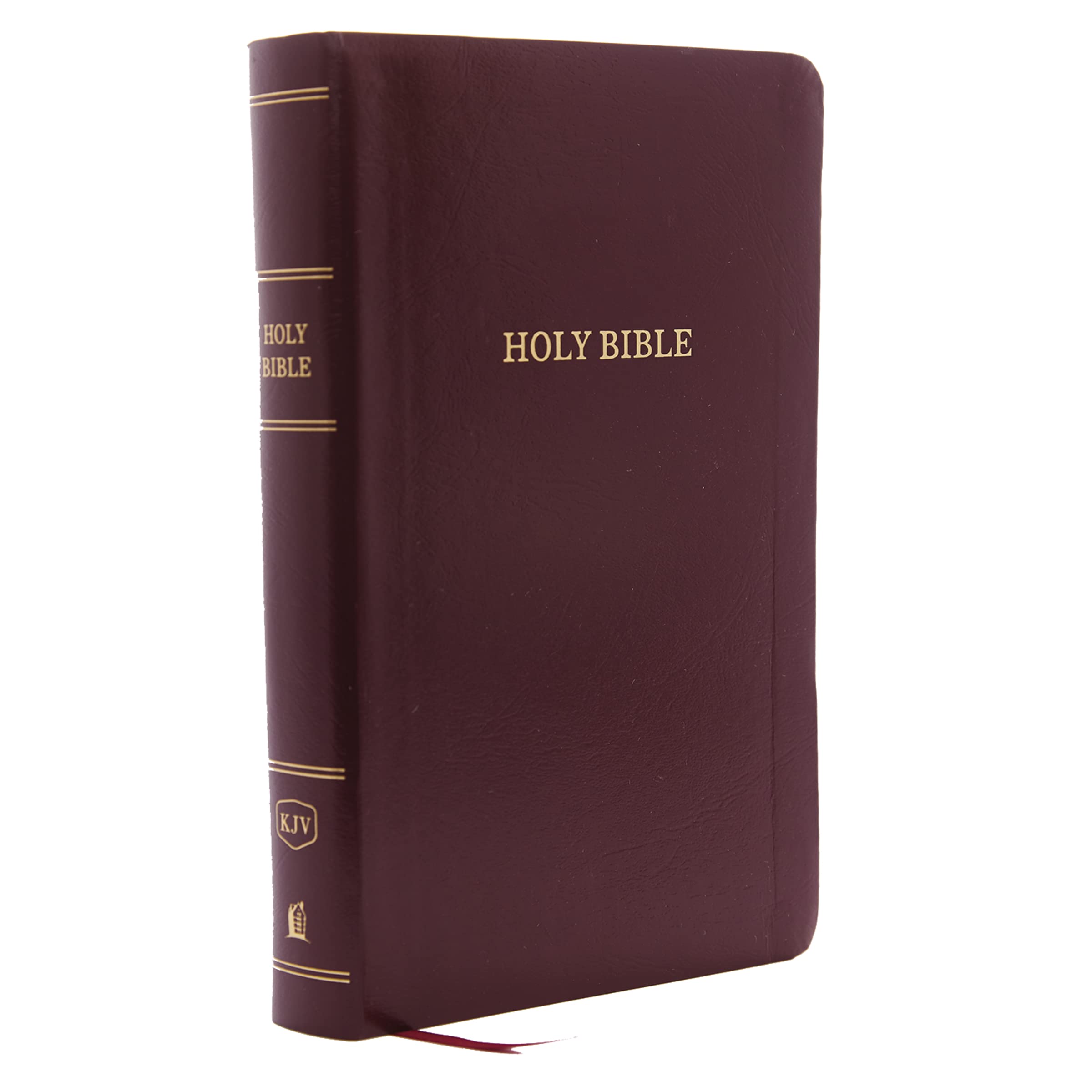 KJV Reference Bible Personal Size Giant Print Leather-Look Burgundy Red Letter Edition Comfort Print 9780785215486