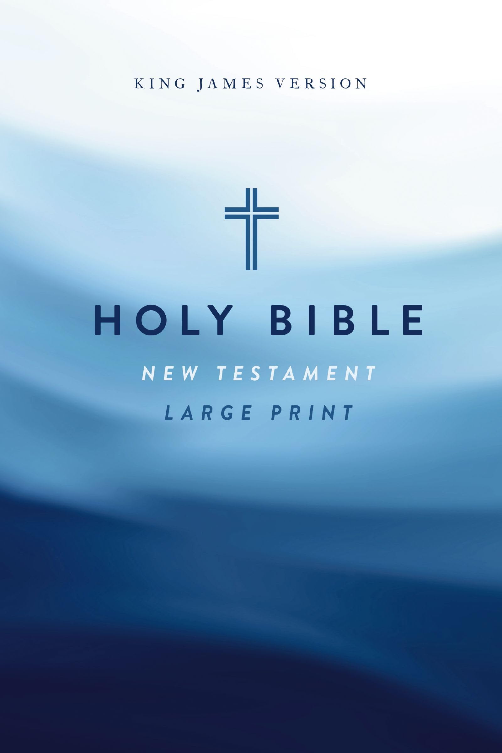 KJV Large Print Outreach New Testament Bible, Cross Softcover 9781400343676