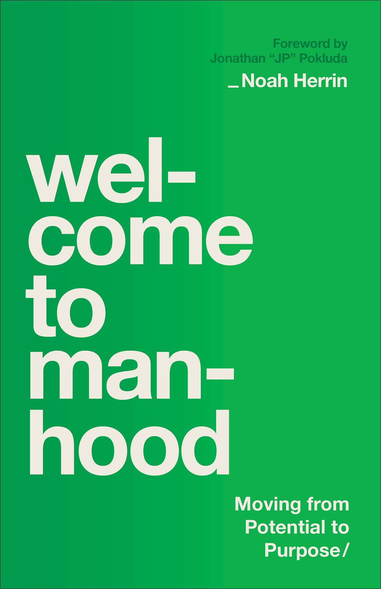 Welcome to Manhood: Moving from Potential to Purpose 9780764244766