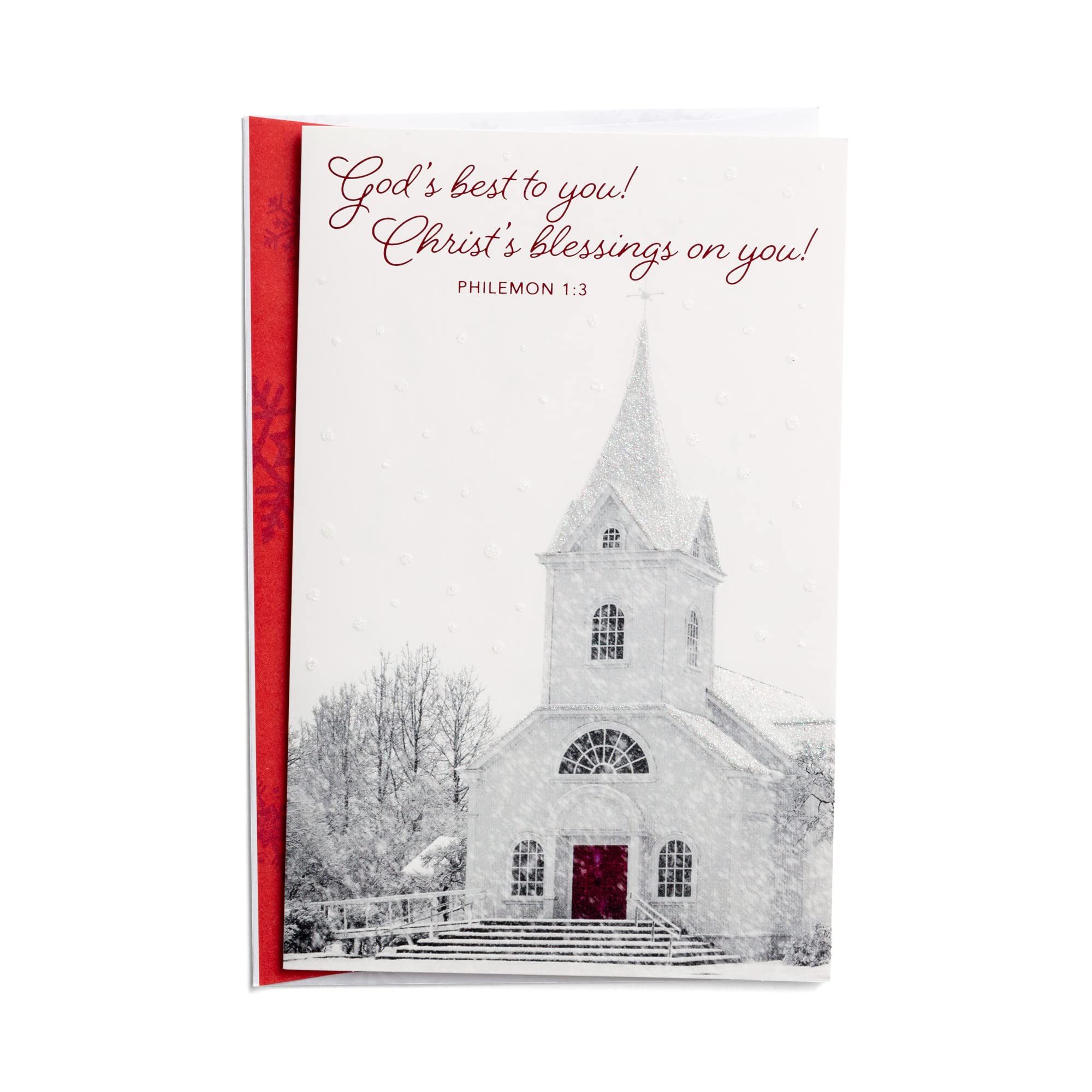 DaySpring - God's Best to You - Inspirational Christmas Cards - 18 Boxed Cards and Envelopes (J6348), Red 81983746178