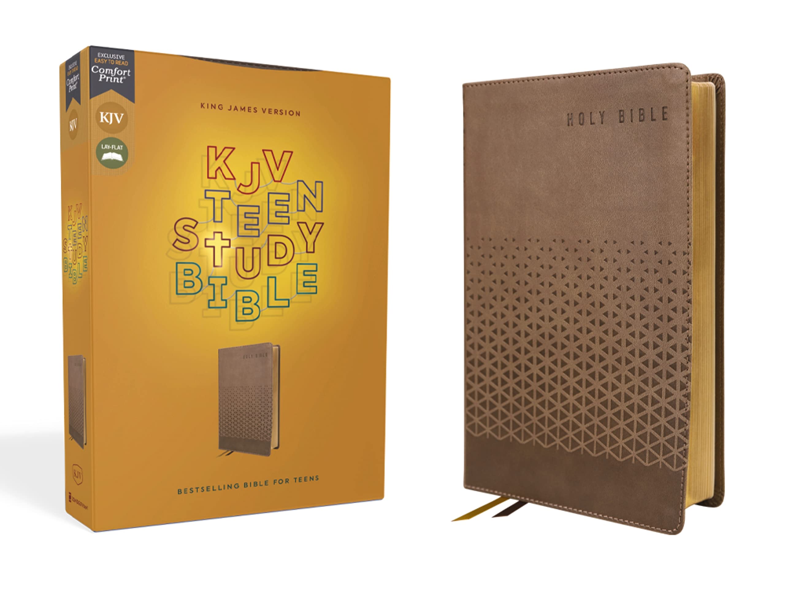KJV Teen Study Bible, Leathersoft, Brown, Comfort Print 9780310460954