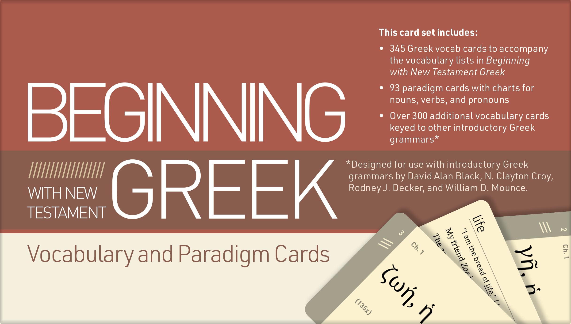 Beginning with New Testament Greek Vocabulary and Paradigm Cards 9781087778907