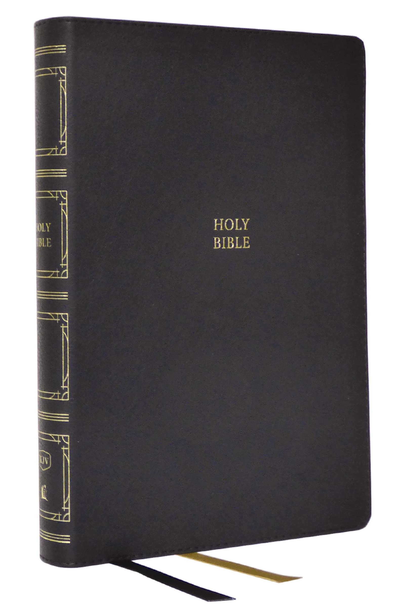 KJV Paragraph-style Large Print Thinline Bible, Leathersoft, Black, Red Letter, Comfort Print