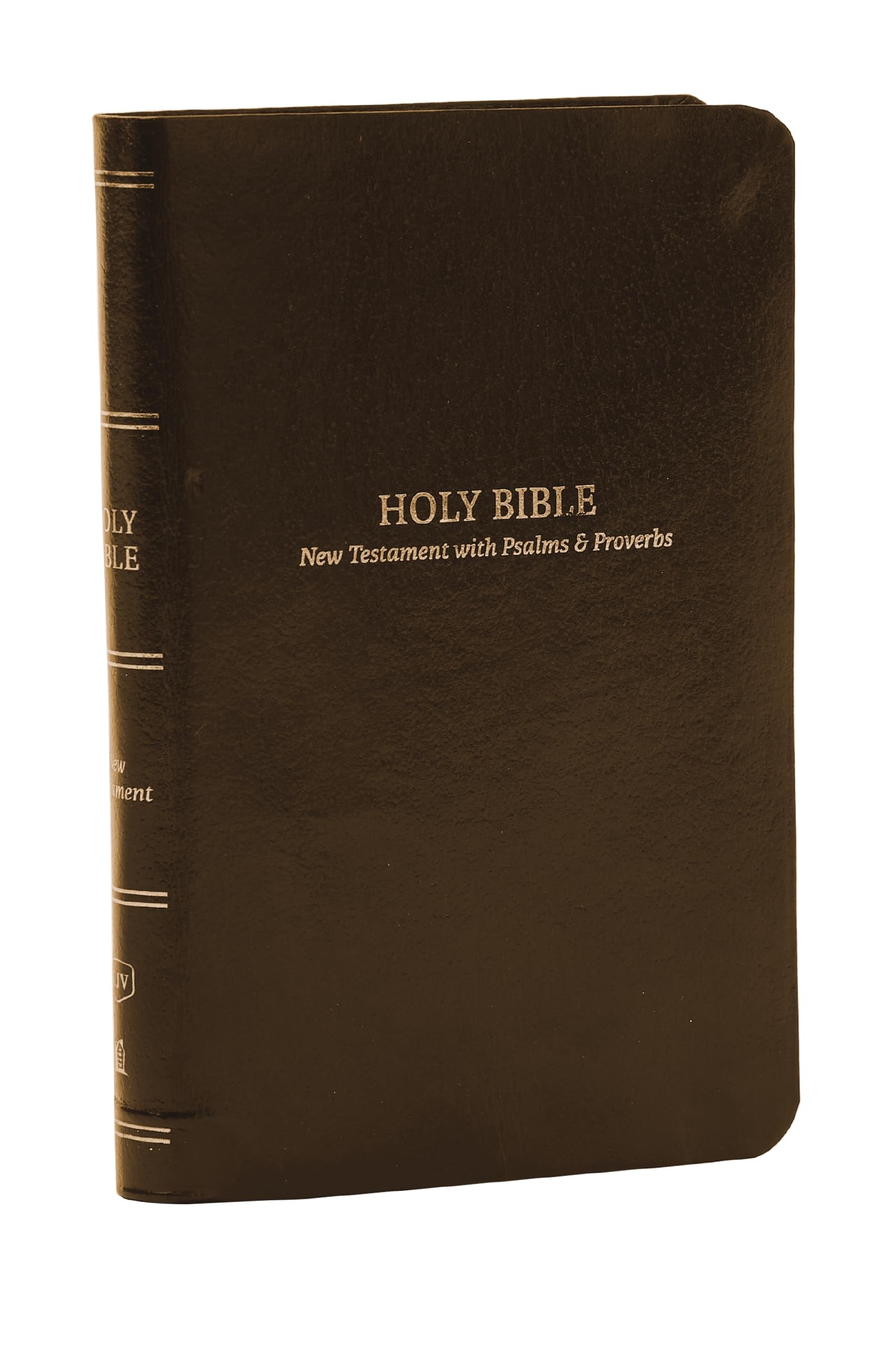 KJV Holy Bible: Pocket New Testament with Psalms and Proverbs, Brown Leatherflex, Red Letter, Comfort Print 9781400334858