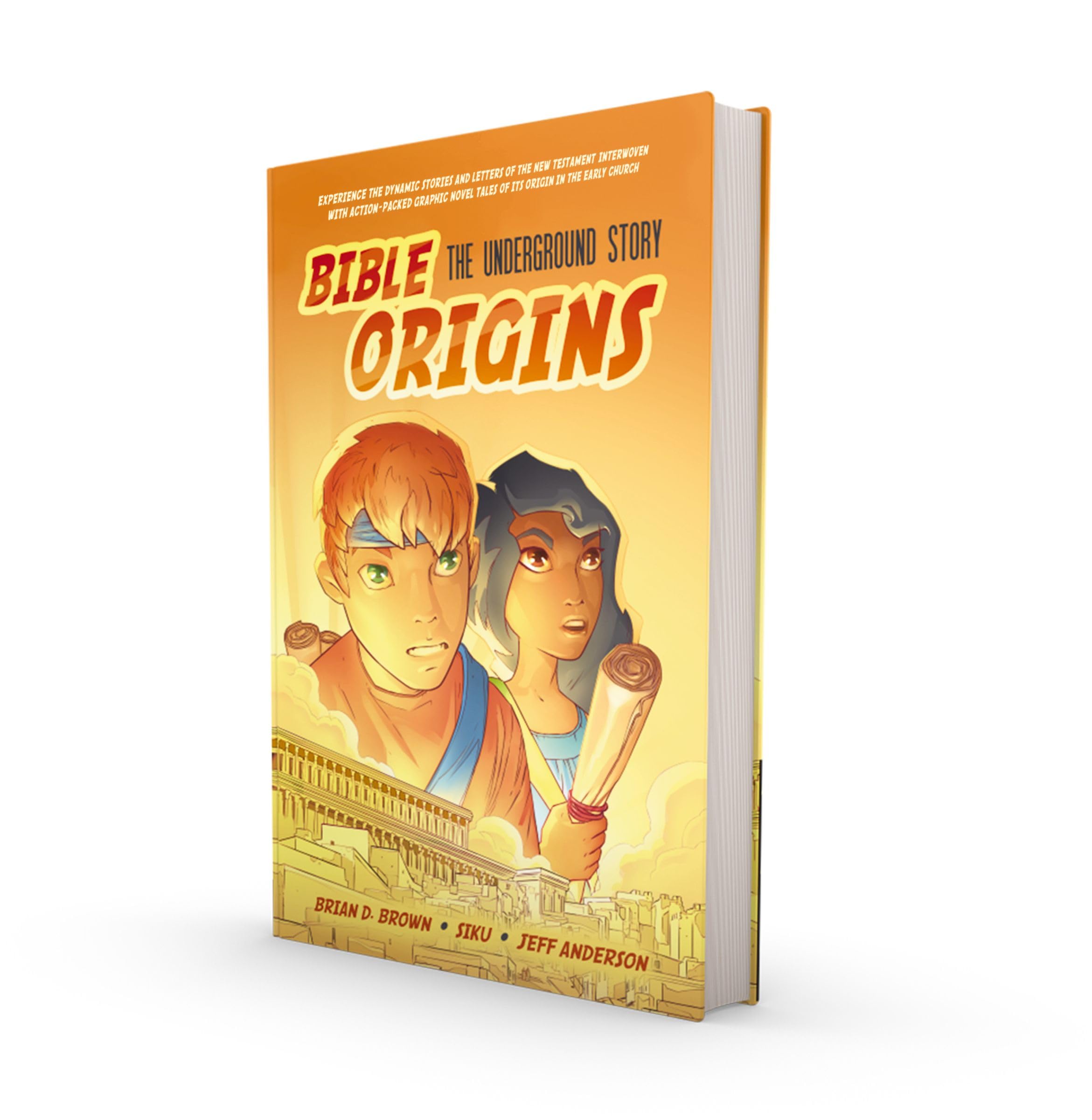 Bible Origins (Portions of the New Testament + Graphic Novel Stories), Hardcover, Orange 9780310463481