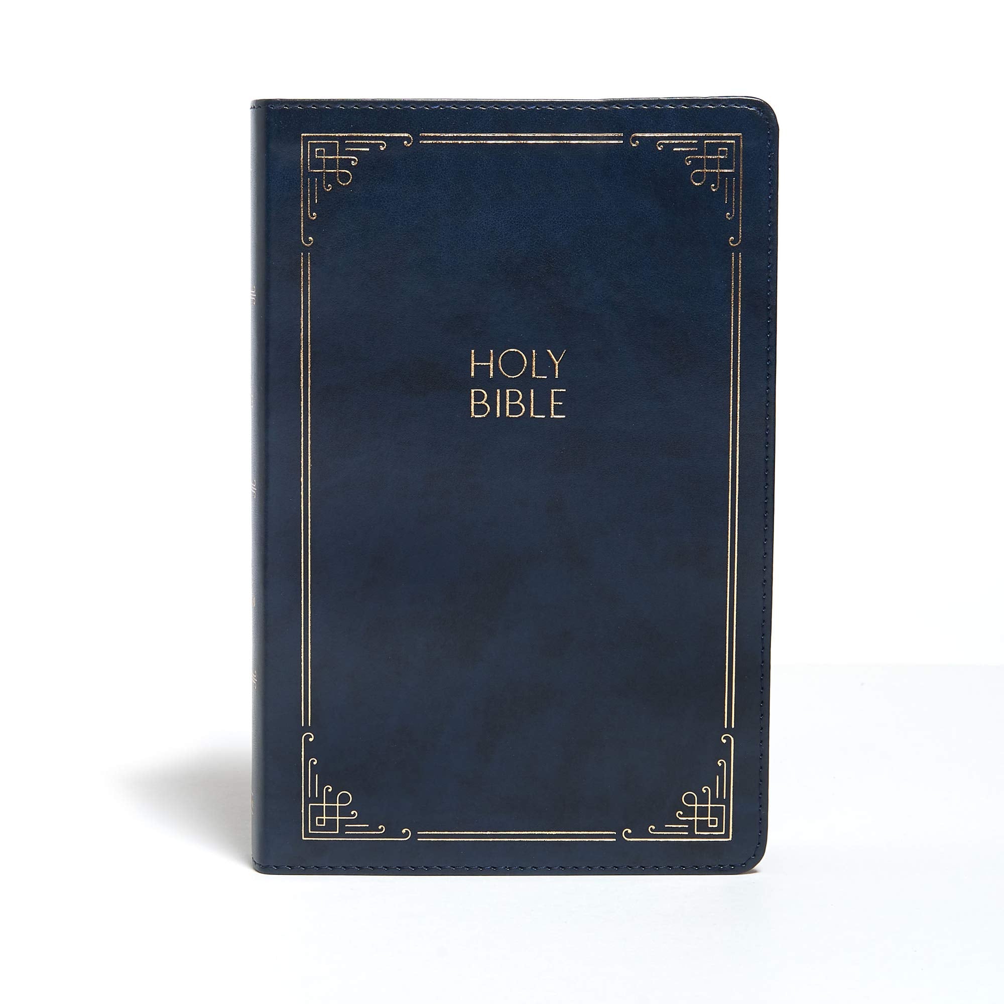 KJV Large Print Personal Size Reference Bible, Navy Leathertouch 9781087734088