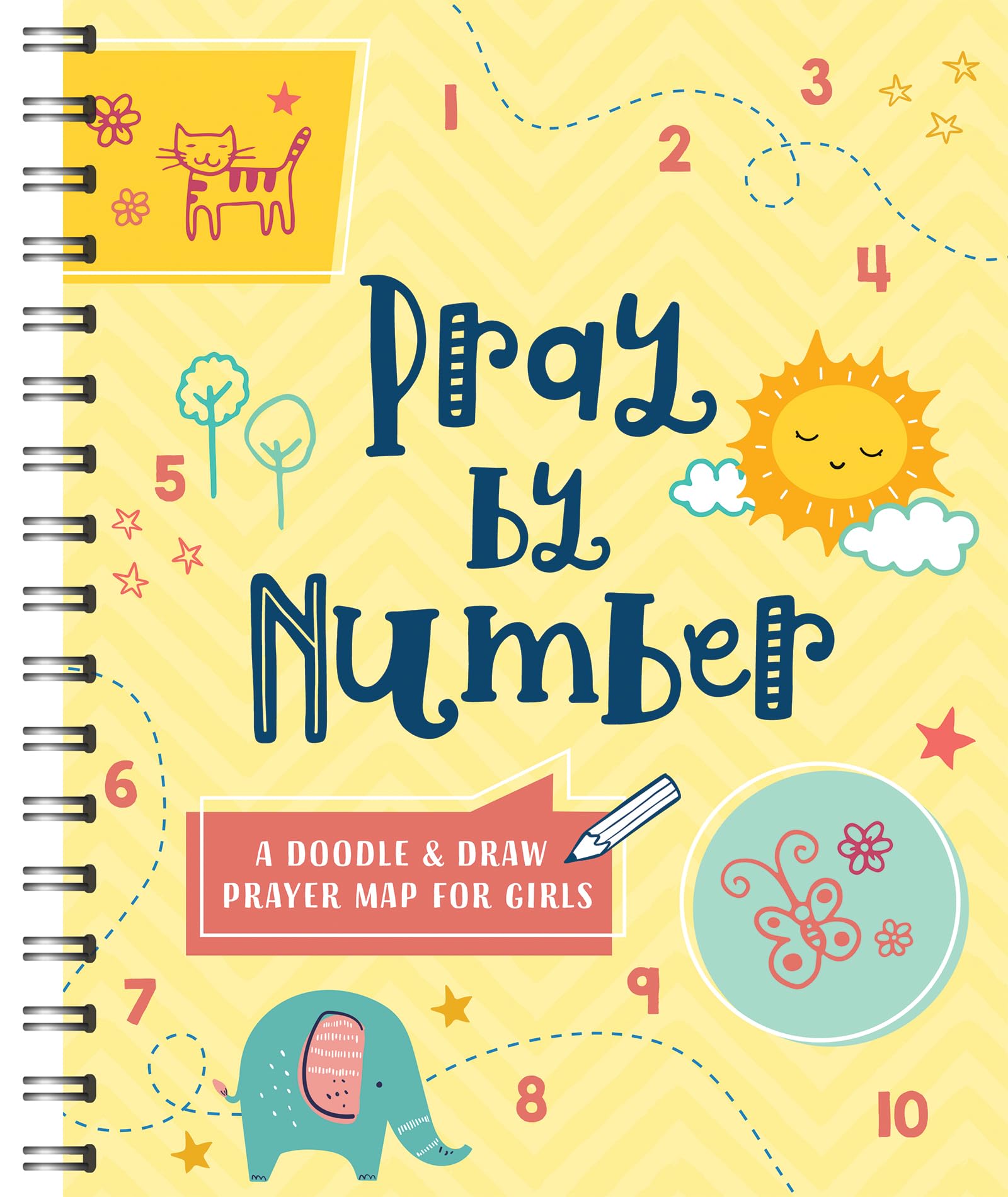 Pray by Number (Girls): A Doodle and Draw Prayer Map for Girls (Faith Maps) 9781636098425