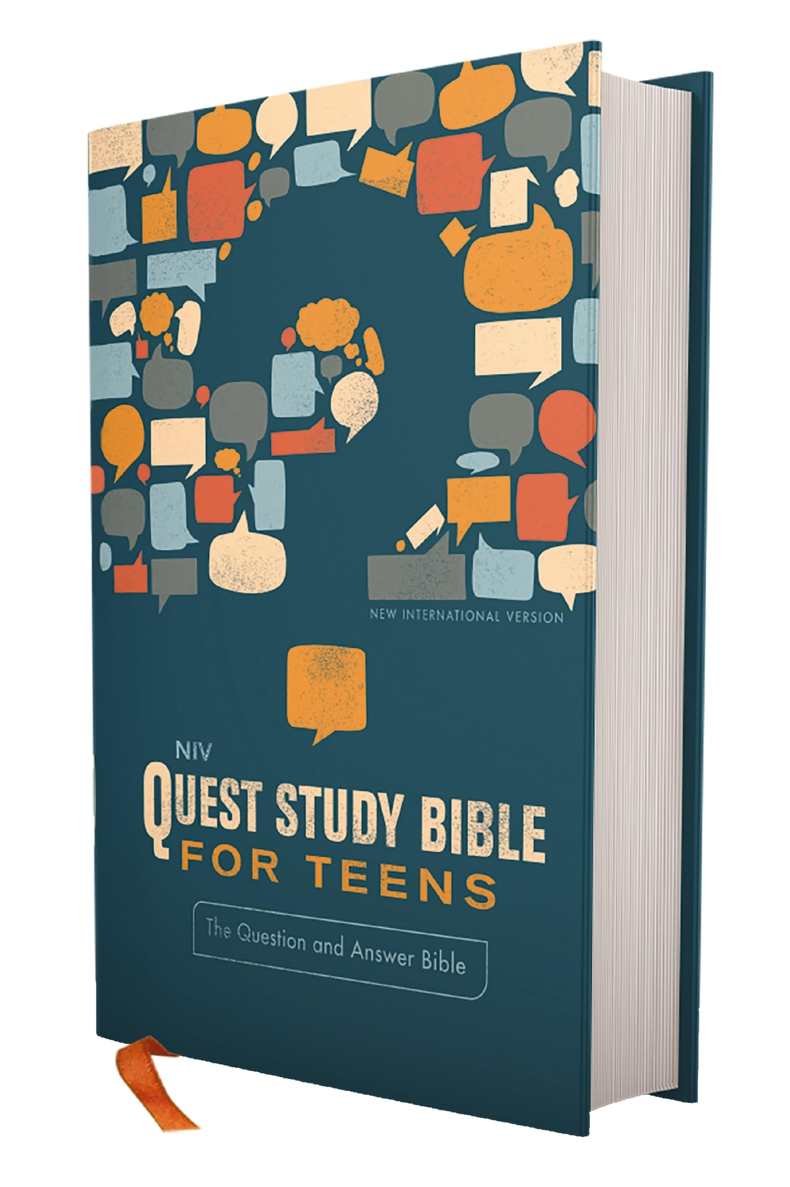 NIV Quest Study Bible for Teens, Hardcover, Navy: The Question and Answer Bible 9780310457039