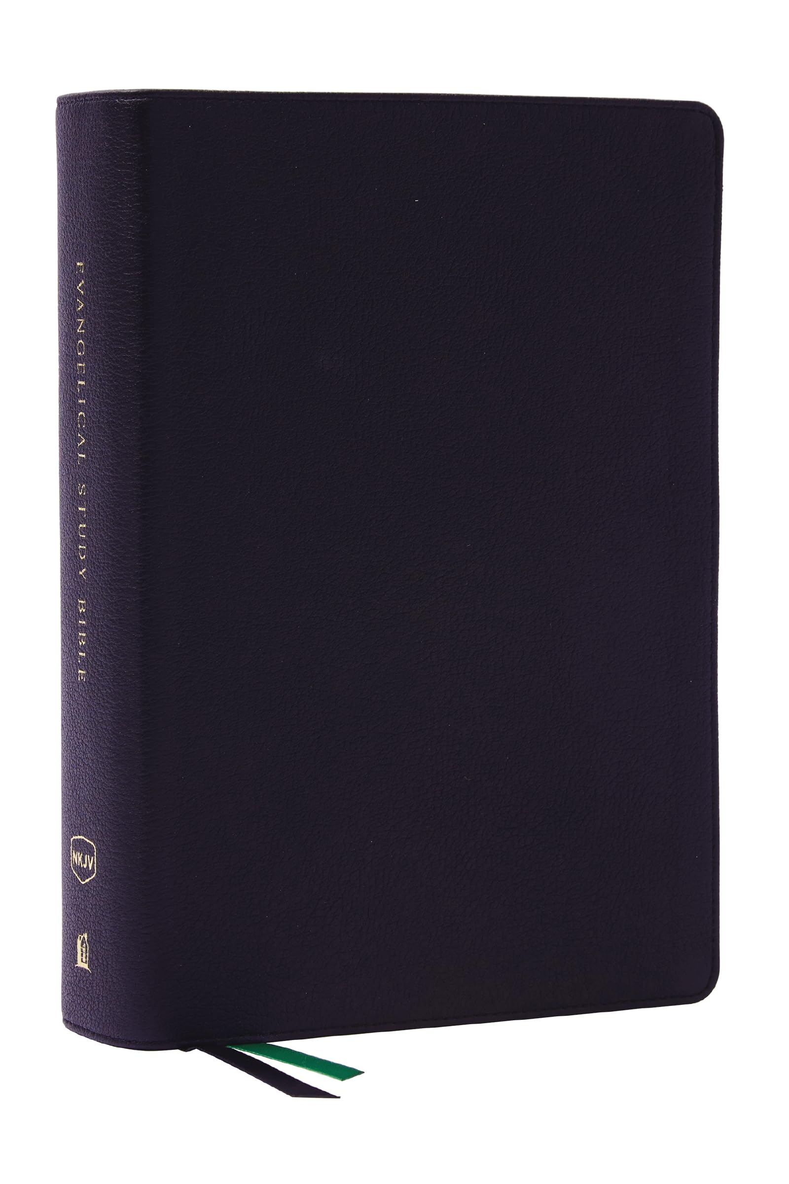 NKJV Evangelical Study Bible Christ-centered. Faith-building. Mission-focused. (Black Genuine Leather, Red Letter, Thumb Indexed, Large Comfort Print) 9780785292753