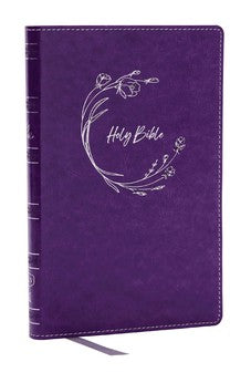 KJV Holy Bible Ultra Thinline, Purple Leathersoft, Red Letter, Comfort Print 9781400338344