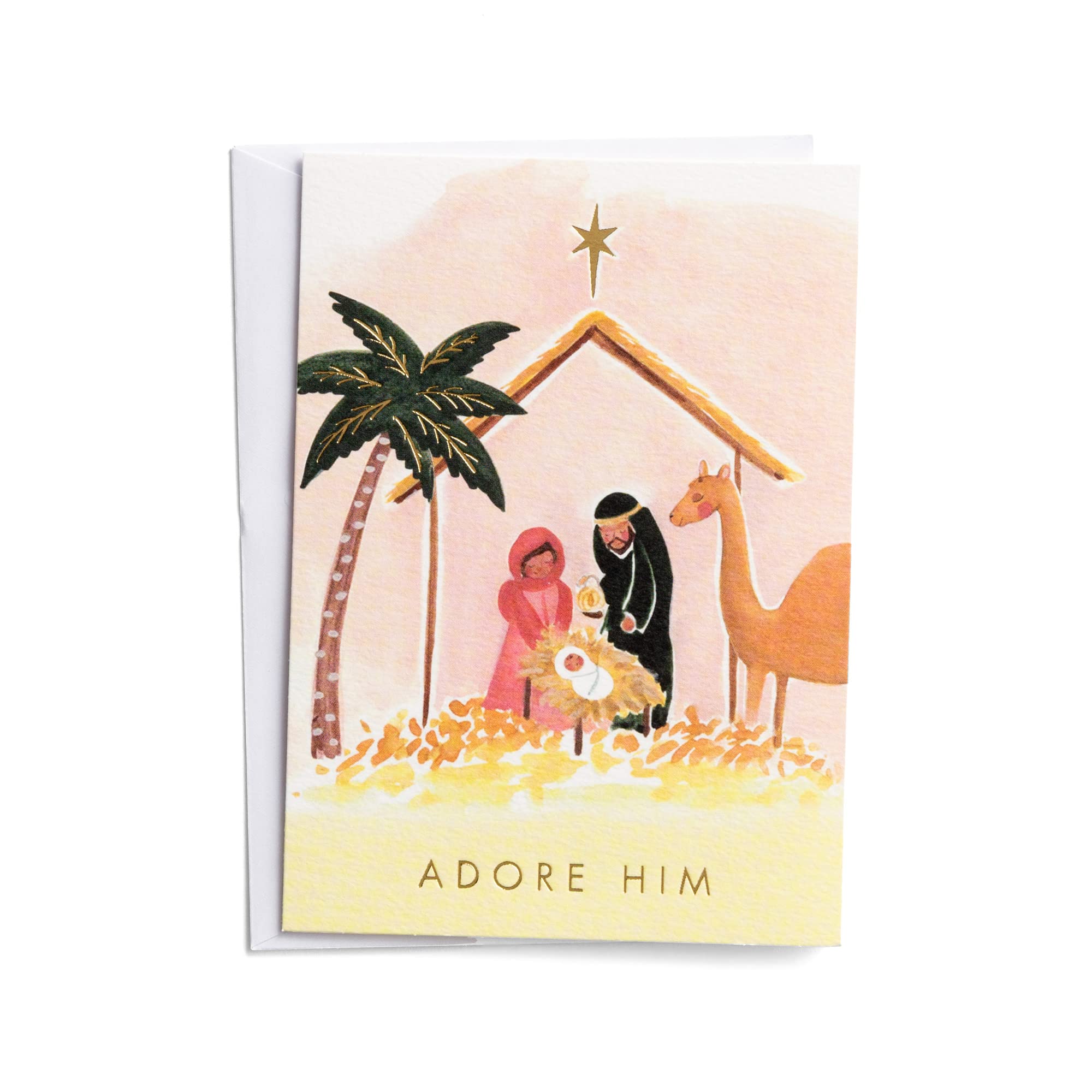DaySpring Studio 71- Adore Him Christmas Cards - He is Worthy - 18 Matchbox Cards with Envelopes 81983746222
