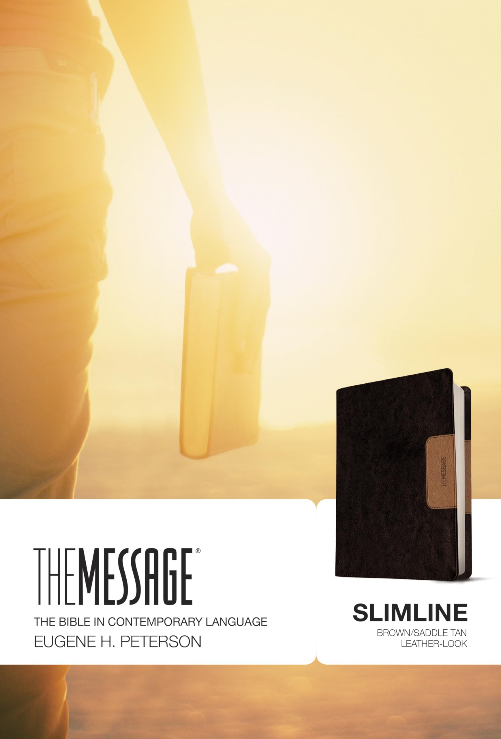 The Message Slimline (Leather-Look, Brown/Saddle Tan): The Bible in Contemporary Language 9781631464317