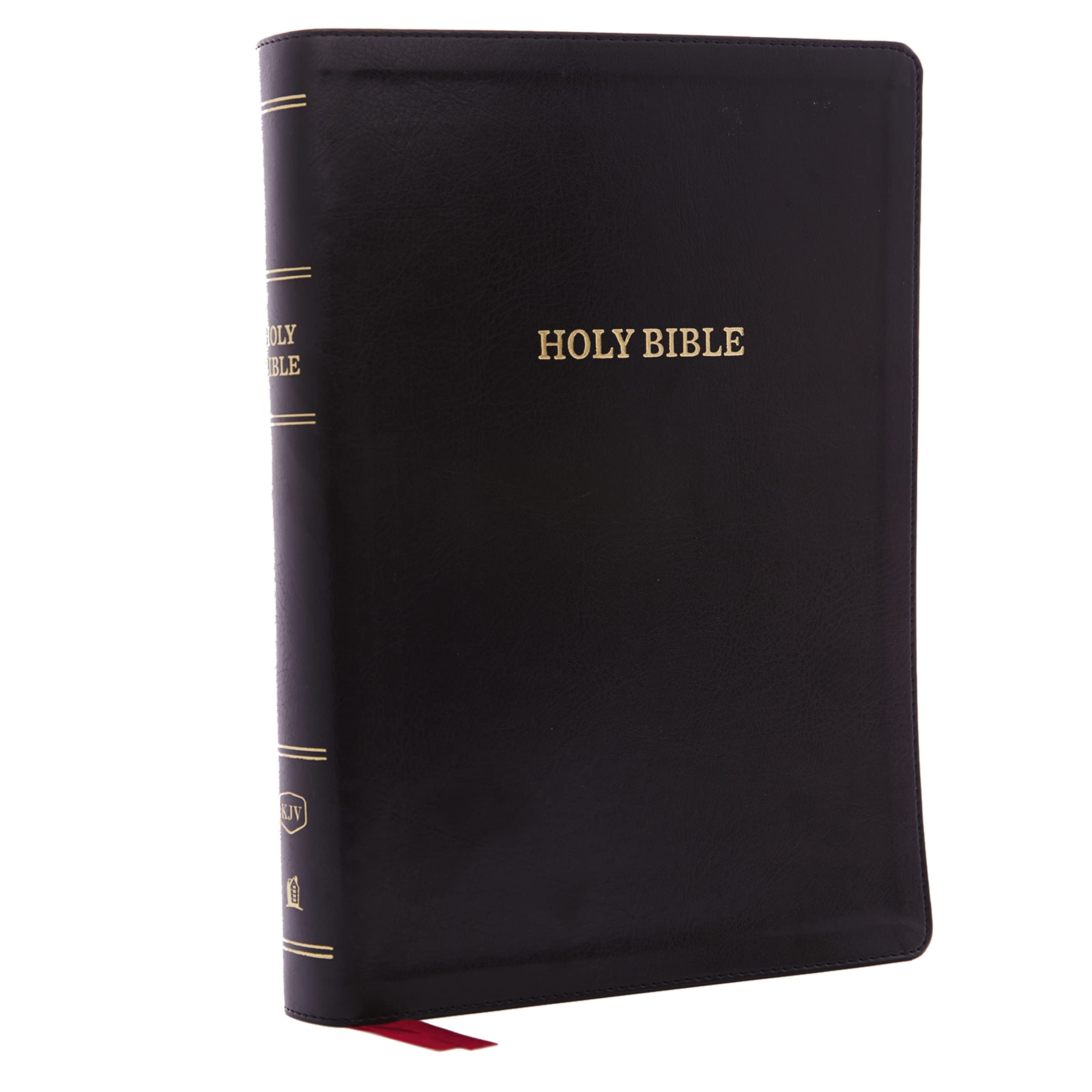 KJV Deluxe Reference Bible Super Giant Print Leathersoft Black Indexed Red Letter Edition Comfort Print 9780785215677