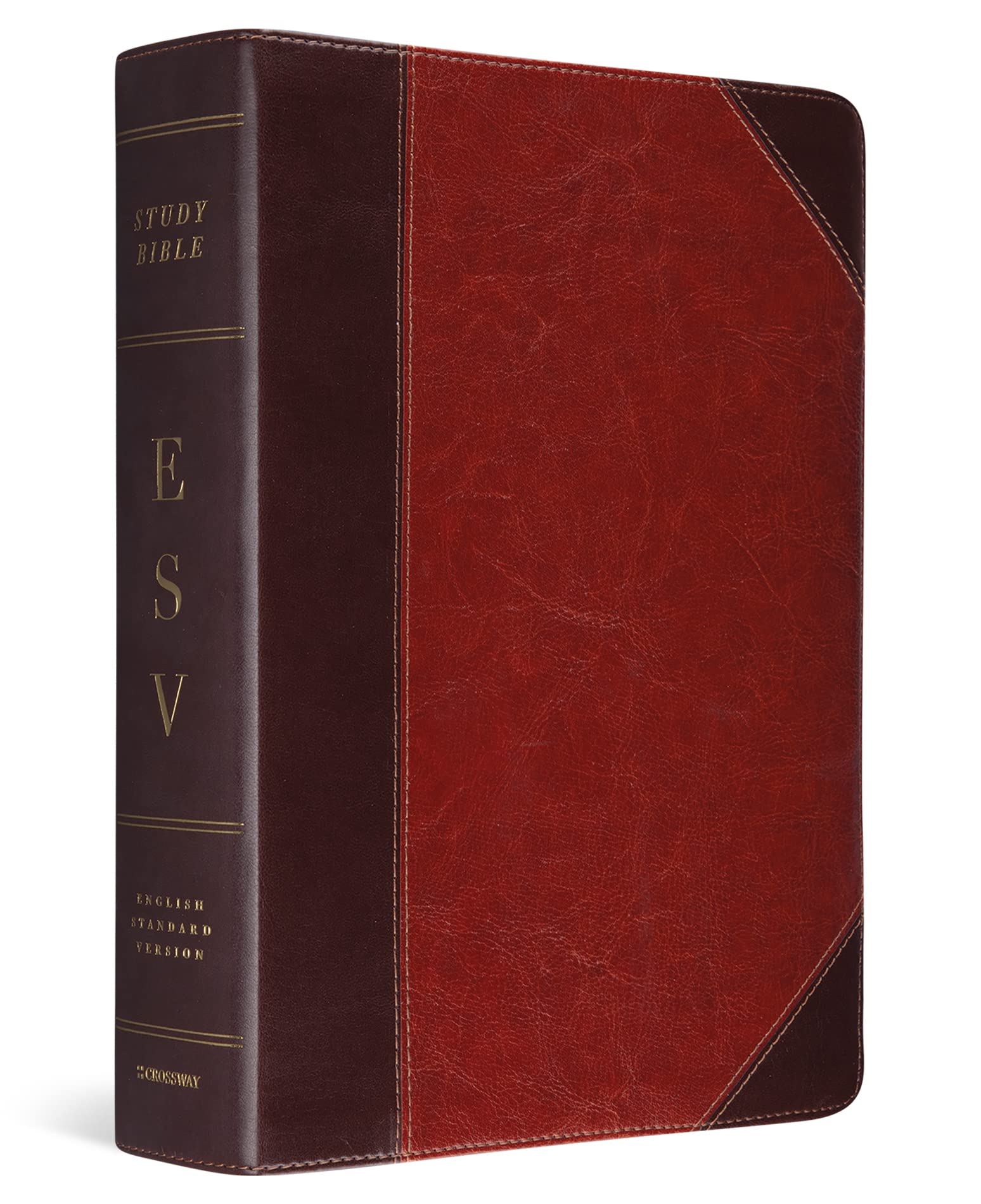 ESV Study Bible TruTone Brown/Cordovan Portfolio Design 9781433503795