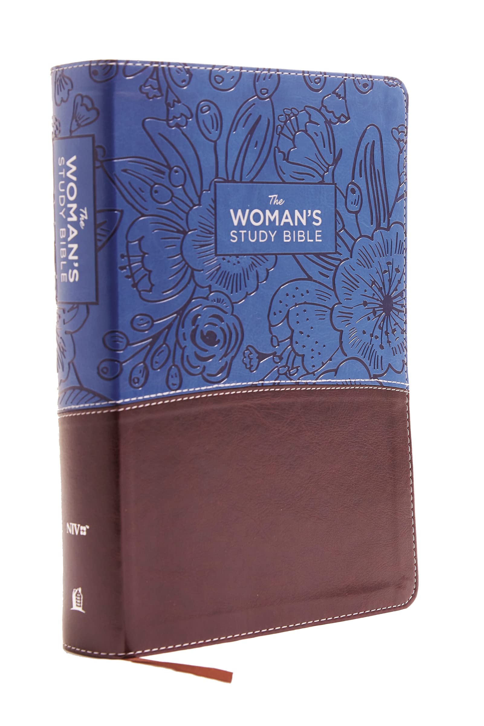 NIV The Woman's Study Bible Leathersoft Blue/Brown Full-Color Red Letter 9780785215110