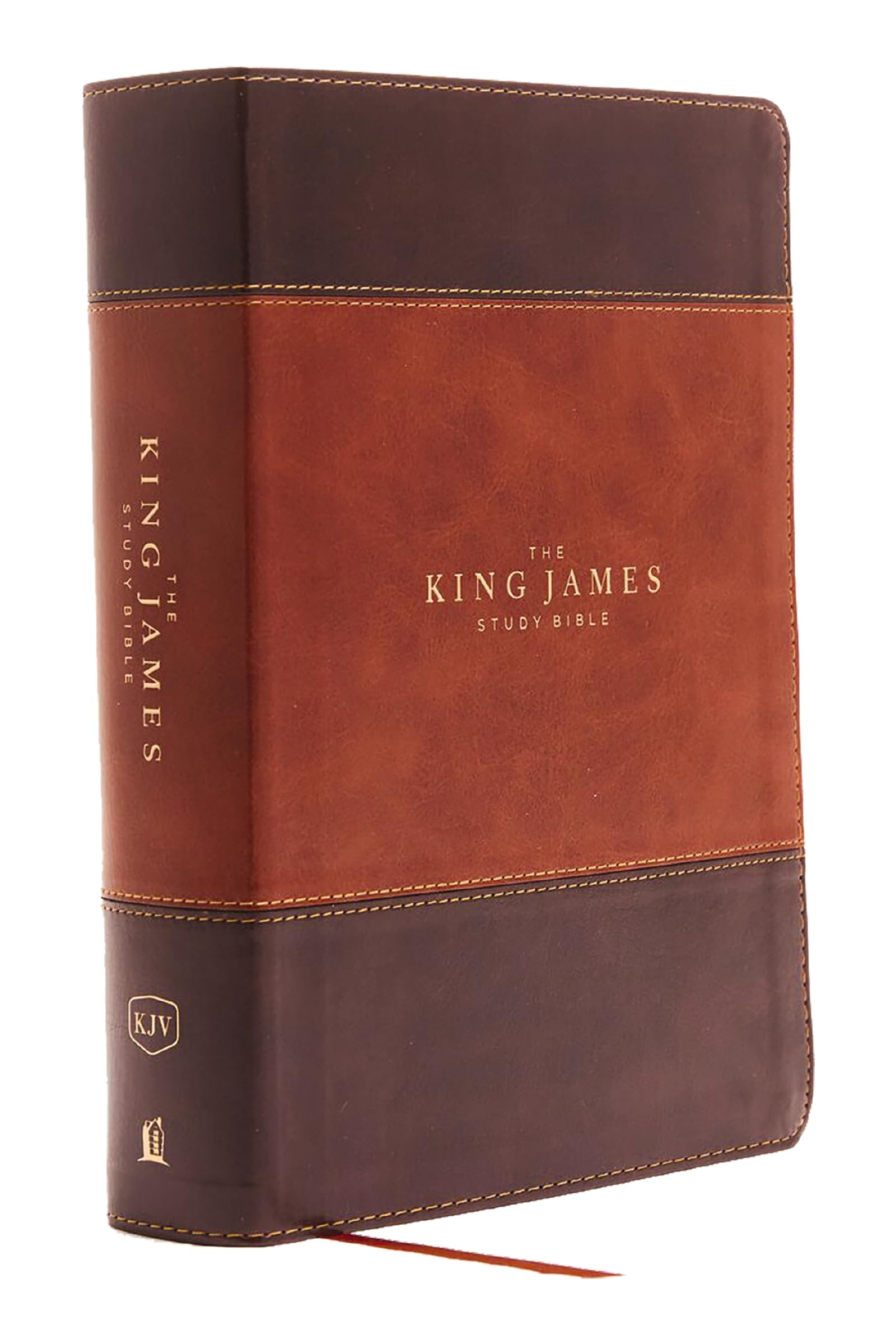 KJV Study Bible Leathersoft Brown Full-Color Edition 9780718079826