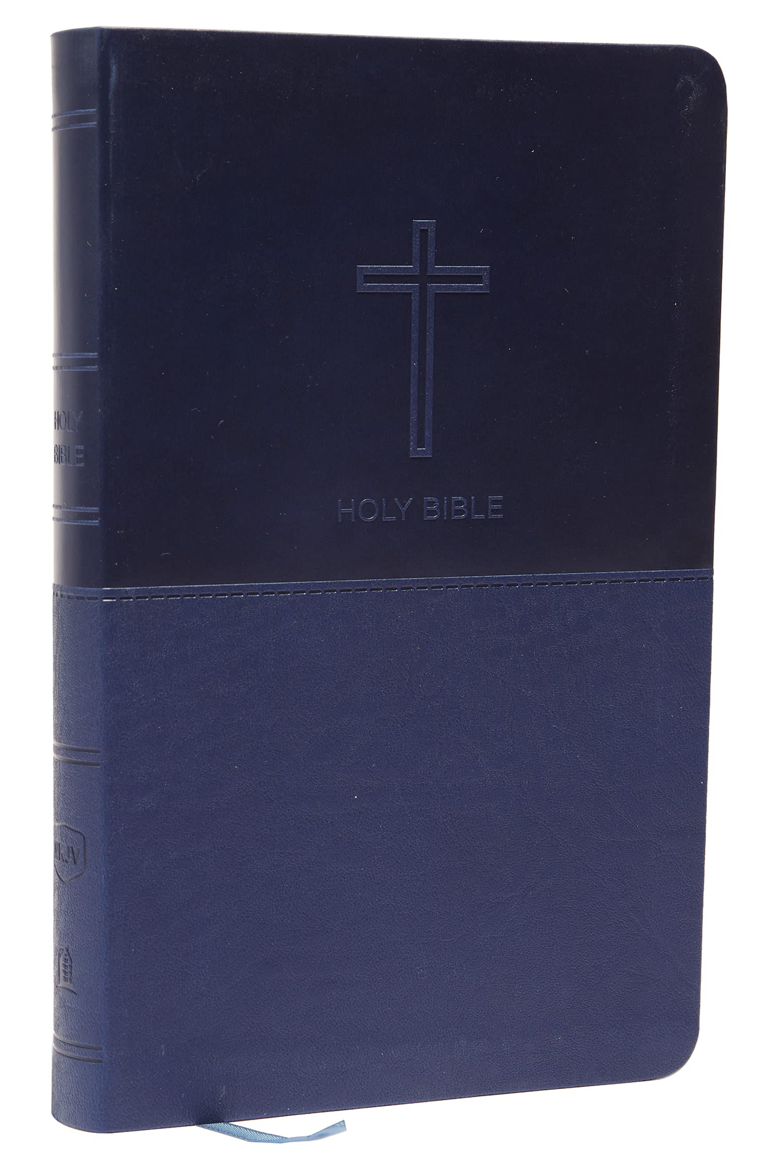 NKJV Value Thinline Bible Leathersoft Blue Red Letter Edition Comfort Print 9780718074463