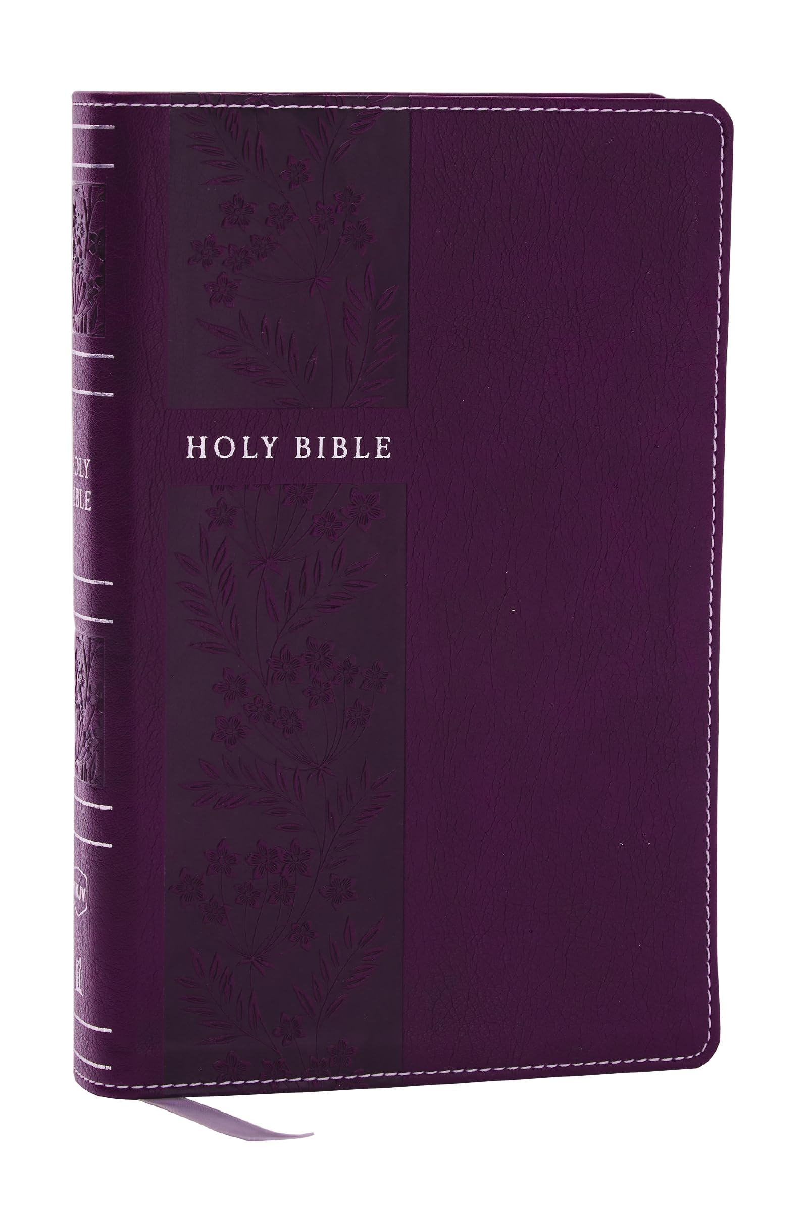 NKJV Personal Size Large Print Bible with 43,000 Cross References, Purple Leathersoft, Red Letter, Comfort Print 9781400335459