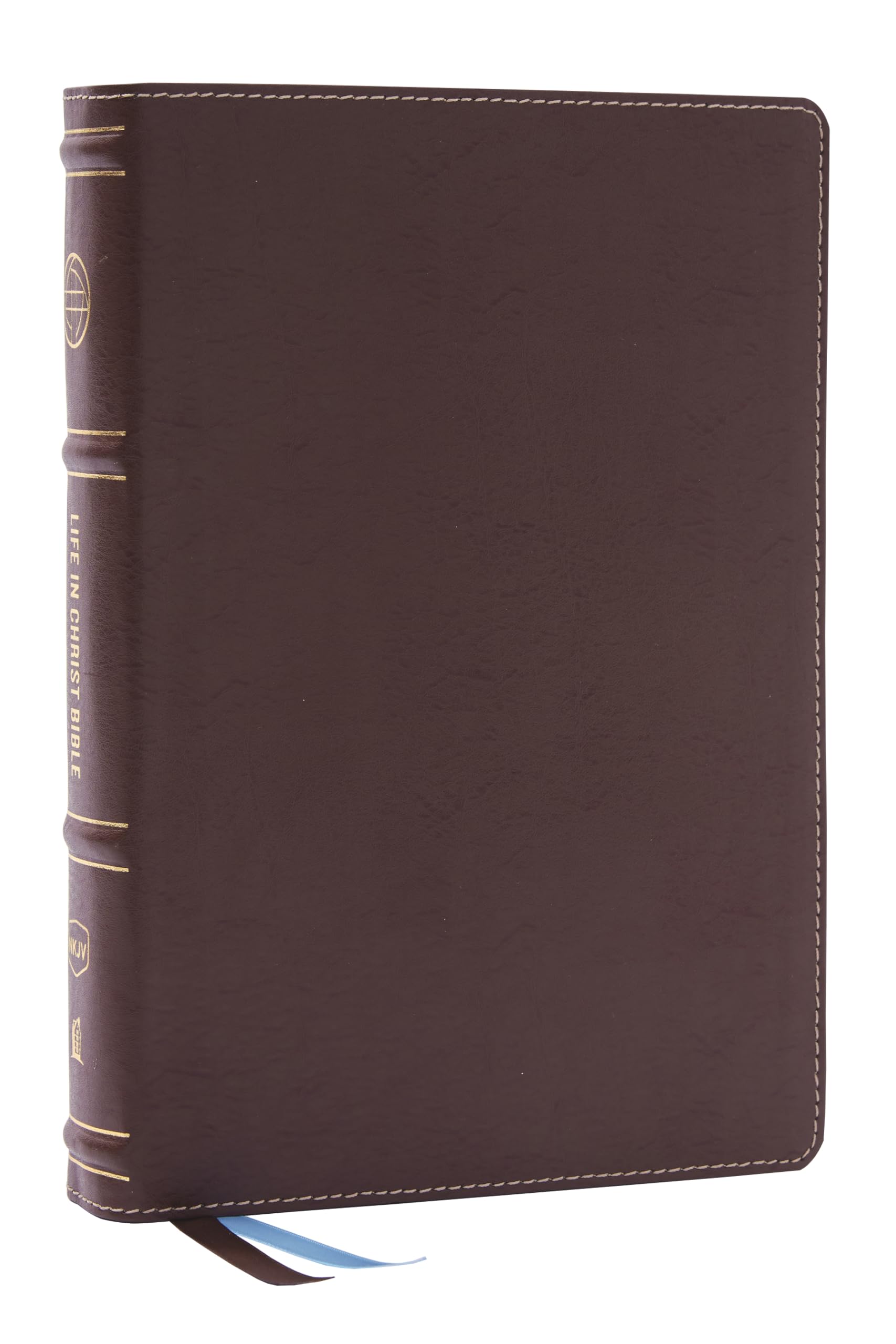 NKJV Life in Christ Bible: Discovering, Believing, and Rejoicing in Who God Says You Are (NKJV, Brown Bonded Leather, Thumb Indexed, Red Letter, Comfort Print) 9780785296263
