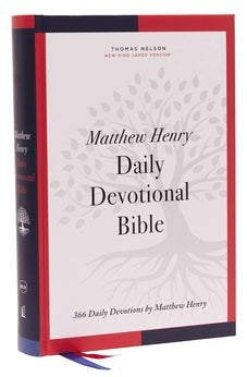NKJV Matthew Henry Daily Devotional Bible, Hardcover, Red Letter, Thumb Indexed, Comfort Print 9780785246657