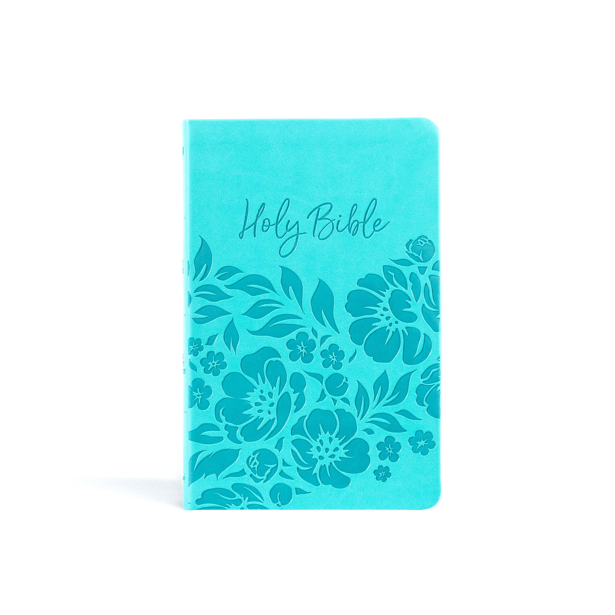 KJV Thinline Bible, Teal LeatherTouch, Value Edition, Red Letter 9781087774749