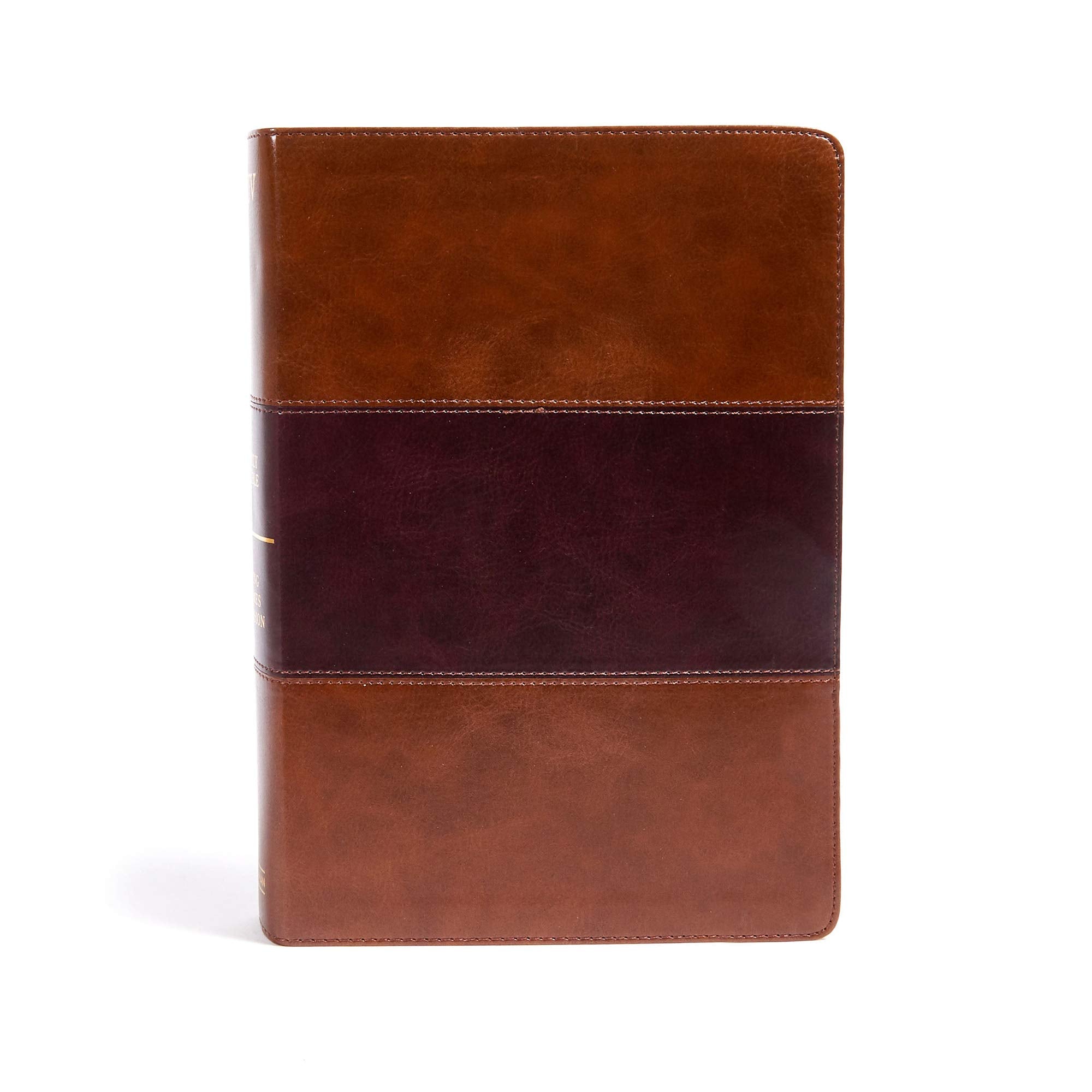 KJV Super Giant Print Reference Bible Saddle Brown LeatherTouch Indexed 9781535954549