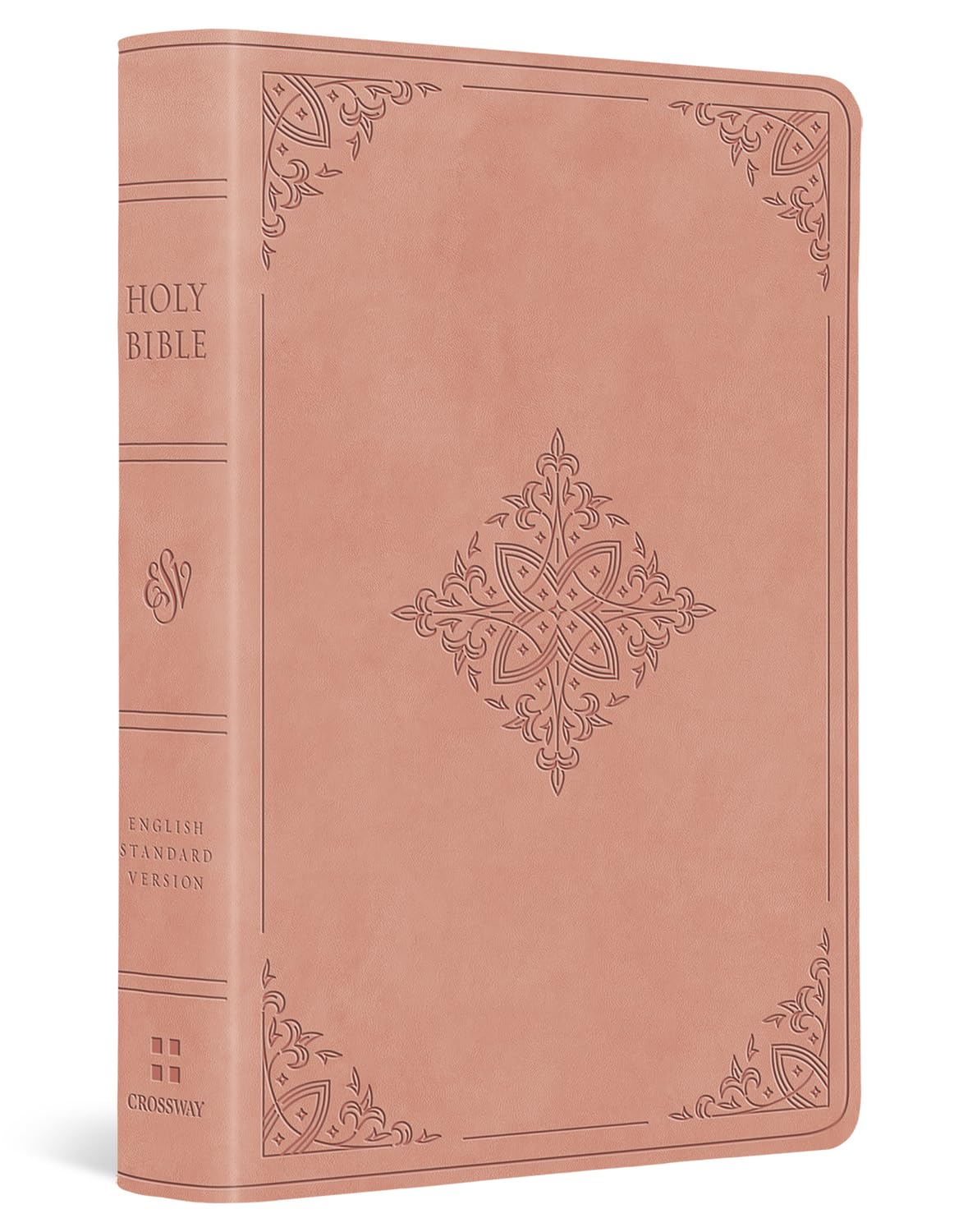 ESV Value Large Print Compact Bible (TruTone, Blush Rose, Fleur-de-lis Design) 9781433595653