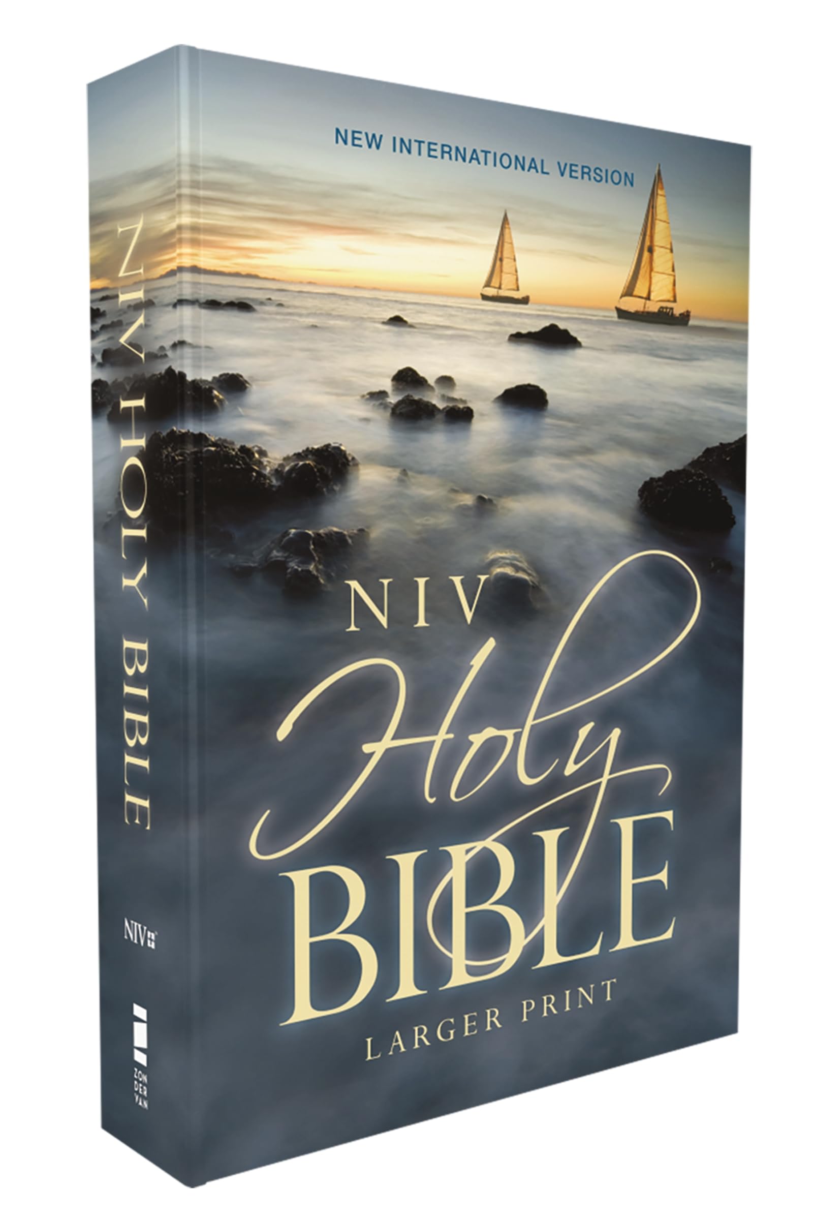 NIV Holy Bible, Larger Print, Economy Edition, Paperback, Blue, Comfort Print 9780310463801